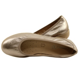 Caprice Ballerina Taupe Metalizado 9-22161-28 bege multicolorido dourado 7
