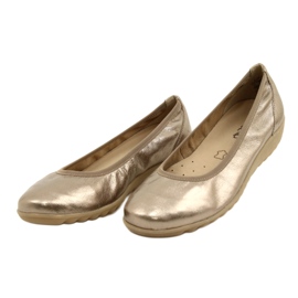 Caprice Ballerina Taupe Metalizado 9-22161-28 bege multicolorido dourado 5
