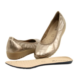Caprice Ballerina Taupe Metalizado 9-22161-28 bege multicolorido dourado 11