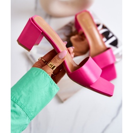 FJ1 Chinelos de couro no calcanhar rosa Netty 1 FJ1 Chinelos de couro no calcanhar rosa Netty 1