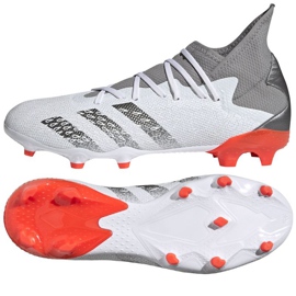 Chuteiras Adidas Predator Freak.3 Fg M FY6276 cinzento / branco branco 1