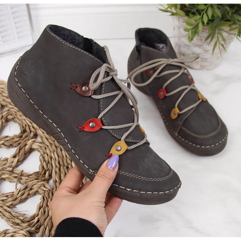 Botas isoladas cinza W Rieker 52542-42 1
