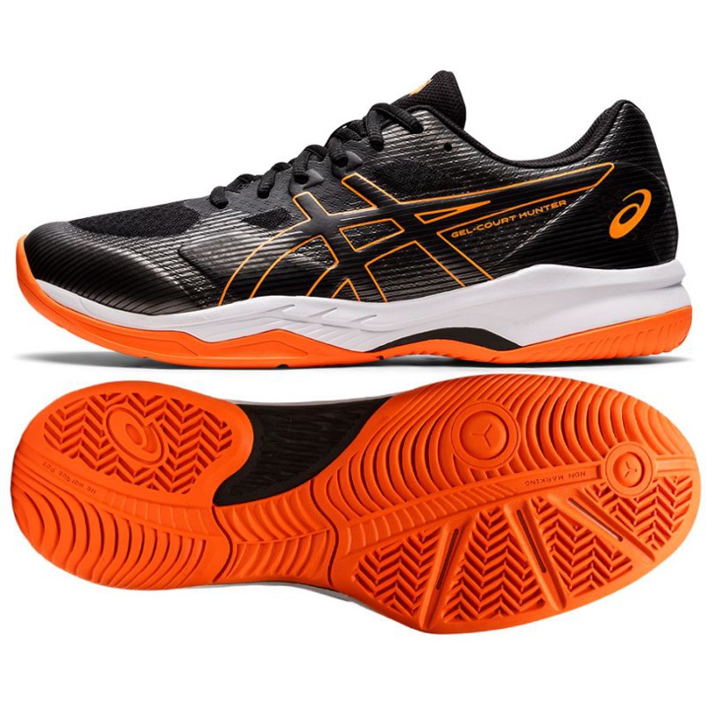 Asics Gel Court Hunter 2 M 1071A059 003 tênis de vôlei multicolorido preto 1