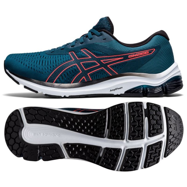 Asics Tênis de corrida Ascis GEL-Pulse 12 M 1011A84-401 preto azul 1
