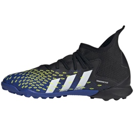 Chuteiras Adidas Predator Freak.3 Tf Jr FY0624 branco, azul marinho, preto preto 1