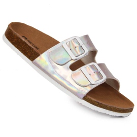 Chinelos com fivelas Big Star W HH274895 prata 1 Chinelos com fivelas Big Star W HH274895 prata 1