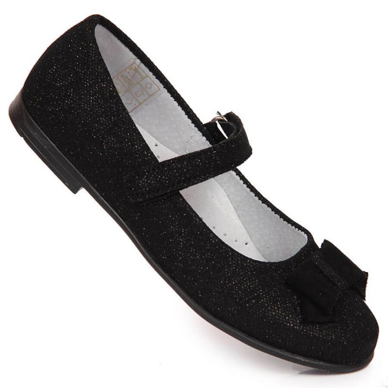 Bailarinas de velcro Kornecki Jr 6802 preto 1 Bailarinas de velcro Kornecki Jr 6802 preto 1