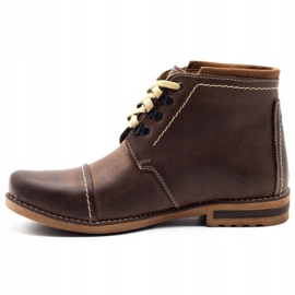 Olivier Botas de inverno masculinas, botas de neve 120 marrons castanho 1