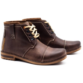 Olivier Botas de inverno masculinas, botas de neve 120 marrons castanho 2