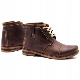 Olivier Botas de inverno masculinas, botas de neve 120 marrons marrom 3