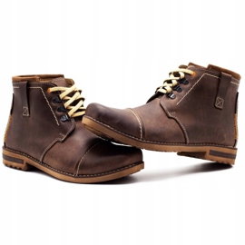 Olivier Botas de inverno masculinas, botas de neve 120 marrons marrom 4