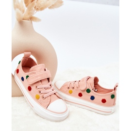 Tênis infantil com velcro Big Star JJ374054 Rosa 2