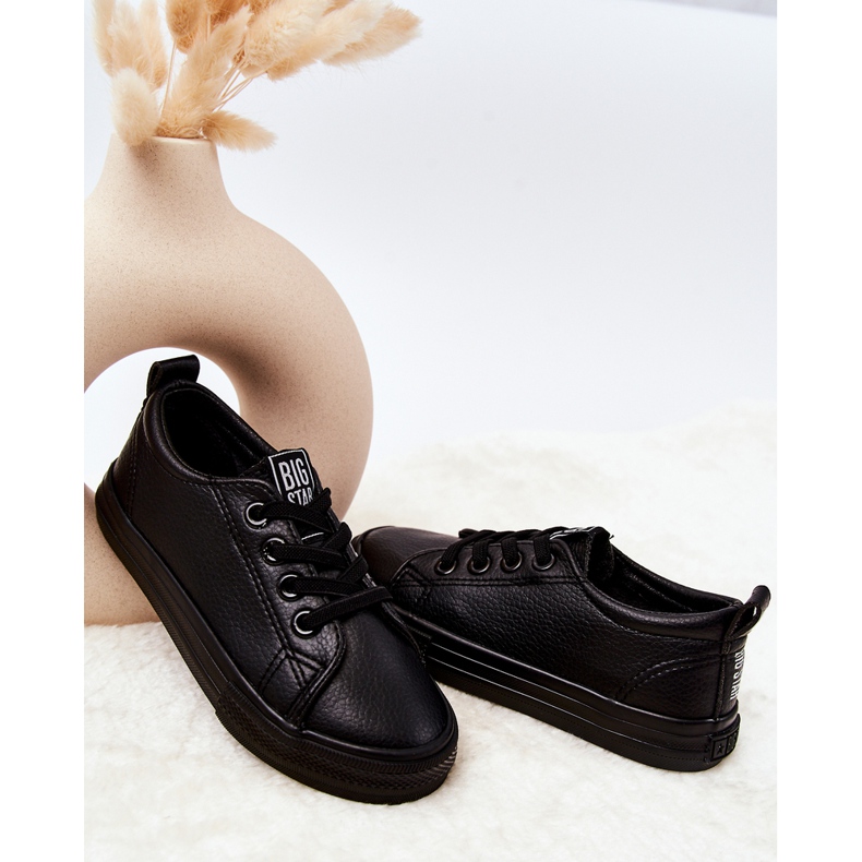 Tênis de couro Big Star JJ374025 Preto 2