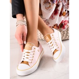 Tênis feminino Big Star HH274455 rosa 1