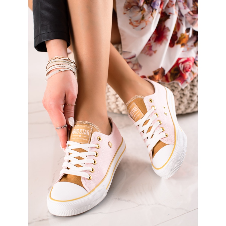 Tênis feminino Big Star HH274455 rosa 1