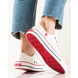 Tênis feminino Big Star JJ274130 branco 2