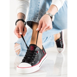 Tênis feminino Big Star JJ274129 preto 1