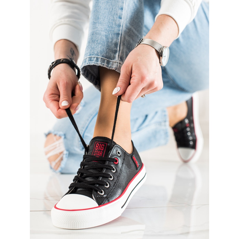 Tênis feminino Big Star JJ274129 preto 1