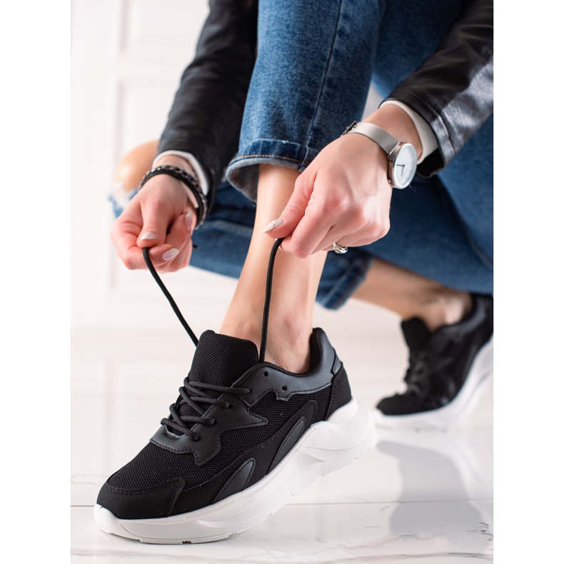 Ideal Shoes Tênis Clássicos preto 1