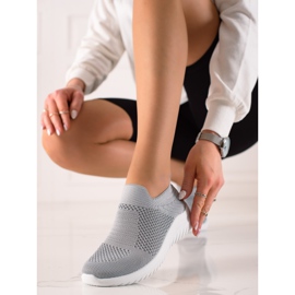 TRENDI Tênis confortáveis cinza 1