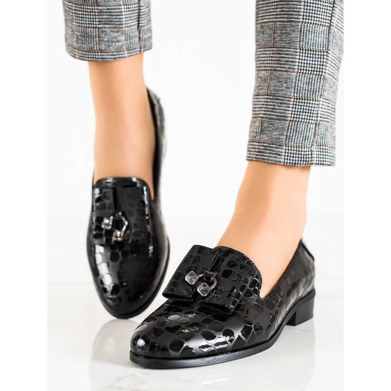 W. Potocki Sapatos com cristais Potocki preto 1