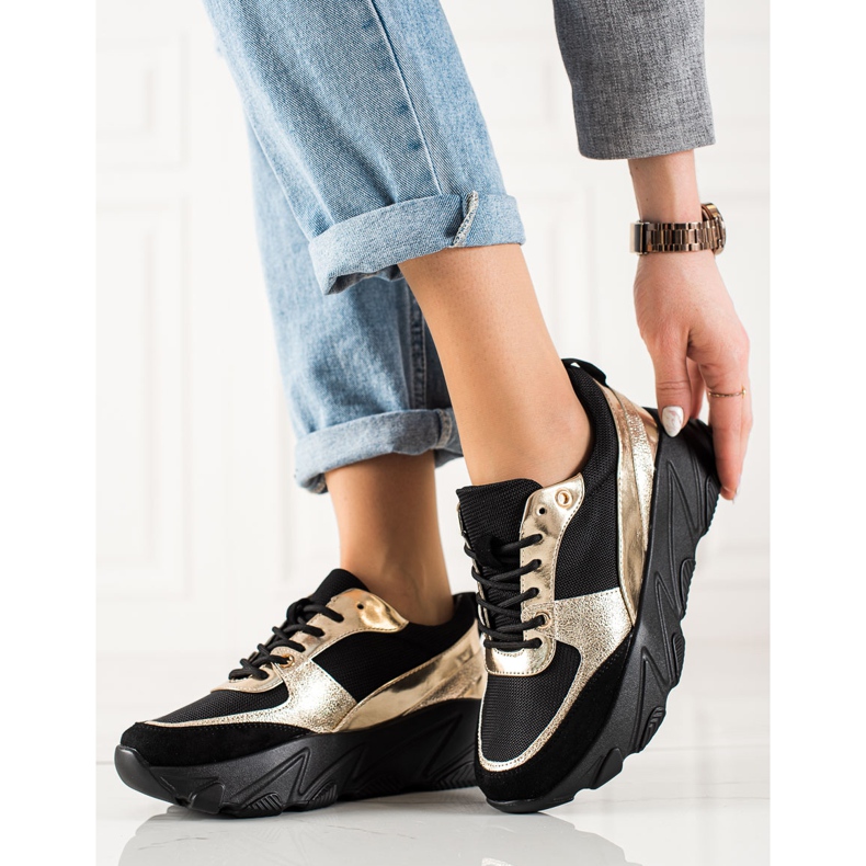 W. Potocki Potocki tênis preto e dourado 1