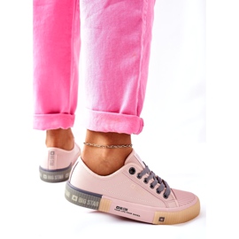 Tênis feminino de couro Big Star II274133 rosa 3