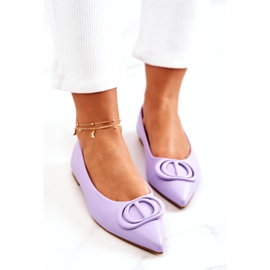 PS1 Bailarinas de couro Spitz Violet Rachelle tolet 4