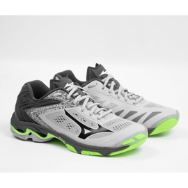 Tênis de vôlei Mizuno Wave Lightning Z5 M V1GA190037 cinza tons de cinza 1