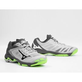 Tênis de vôlei Mizuno Wave Lightning Z5 M V1GA190037 cinza tons de cinza 2