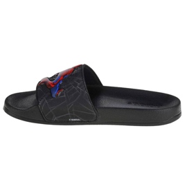Chinelos Adidas Adilette Shower Slides Spiderman Jr FZ1716 preto 1