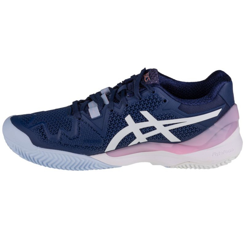 Asics Gel-Resolution 8 Clay W 1042A070-401 branco azul marinho 1 Asics Gel-Resolution 8 Clay W 1042A070-401 branco azul marinho 1