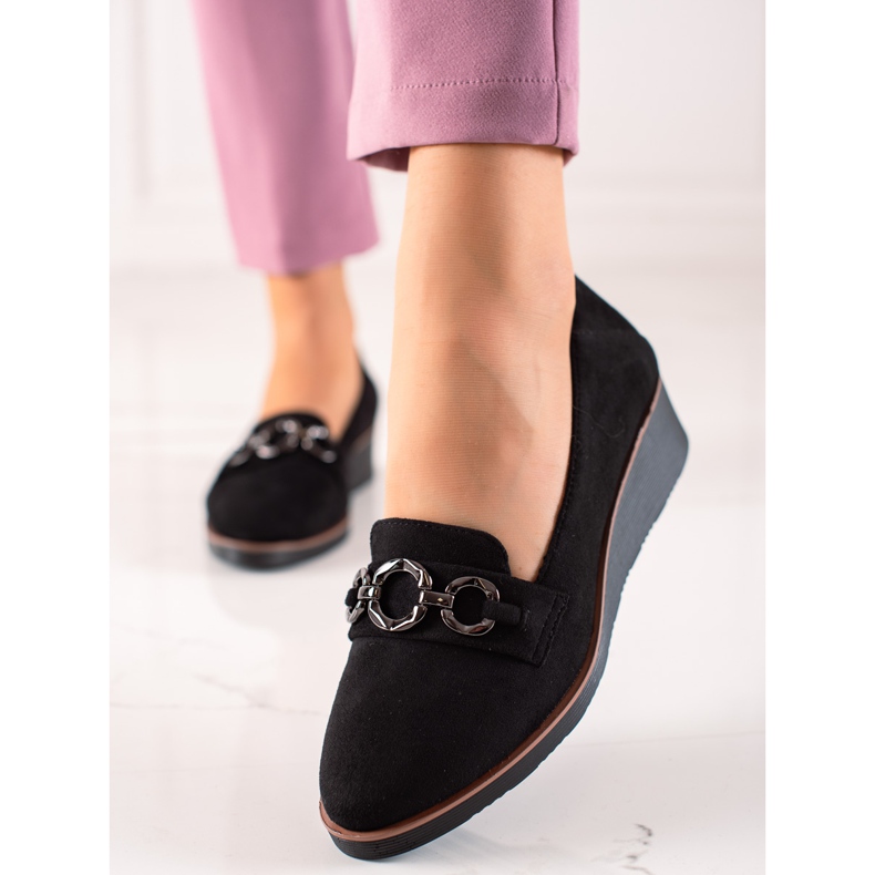 Sapatos de camurça VINCEZA preto 1