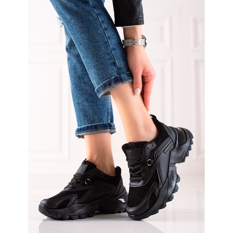 TRENDI Tênis Moda Preta preto 1