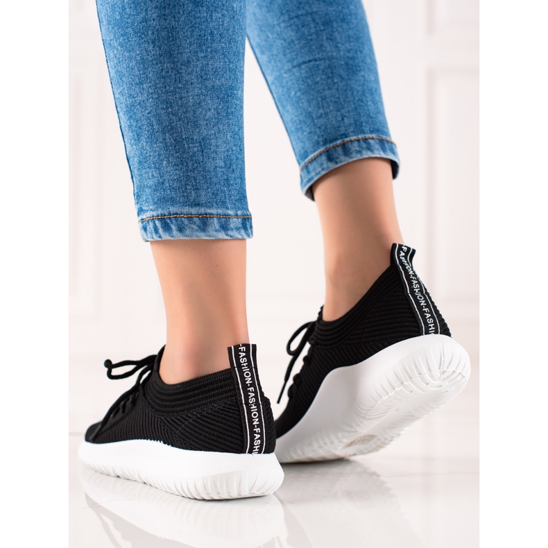 TRENDI Tênis esportivos leves preto 1