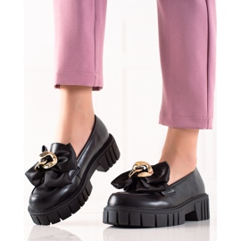 Seastar Mocassins da moda com laço preto 2