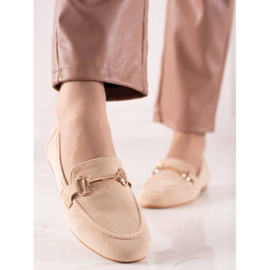 Seastar Mocassins com decoração dourada bege 1 Seastar Mocassins com decoração dourada bege 1