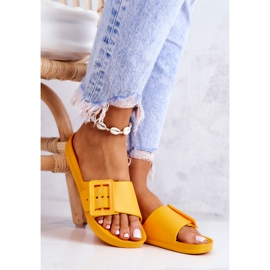 Chinelos femininos Big Star com fivela FF274A393 laranja 1 Chinelos femininos Big Star com fivela FF274A393 laranja 1