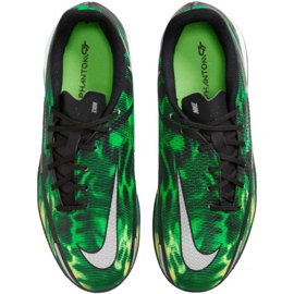 Chuteiras Nike Phantom GT2 Academy Ic Sw Jr DM0749 003 preto verde verde 1