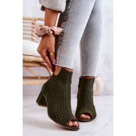 Botas Openwork de camurça Maciejka 05420-09 Verde 1