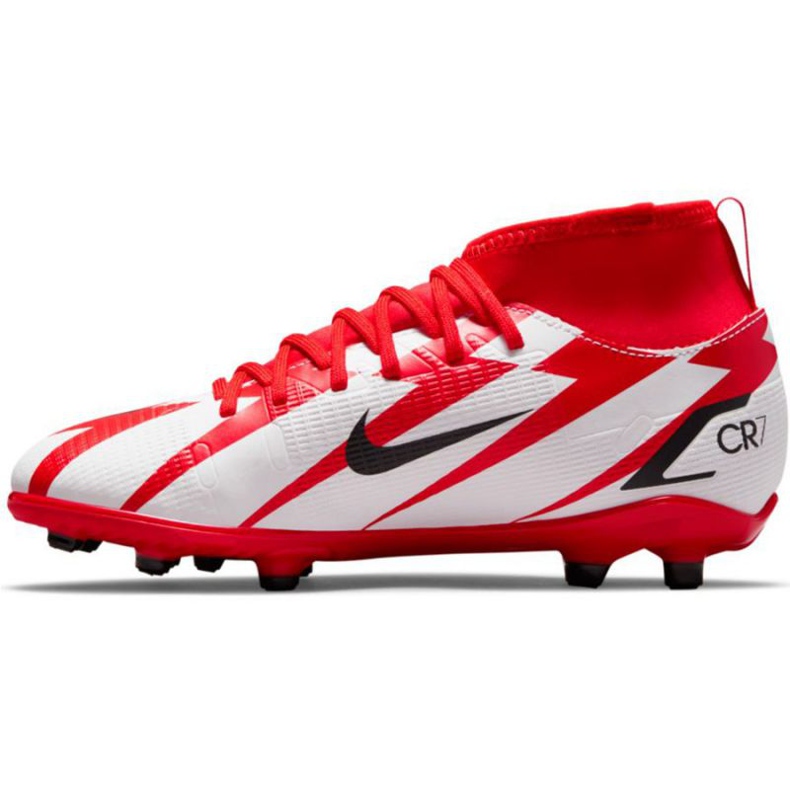 Chuteiras Nike Mercurial Superfly 8 Club CR7 Mg Jr DB0926 600 multicolorido branco 1 Chuteiras Nike Mercurial Superfly 8 Club CR7 Mg Jr DB0926 600 multicolorido branco 1