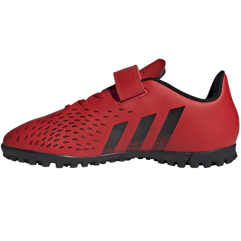 Chuteiras Adidas Predator Freak.4 H&amp;L Tf Jr FY6323 multicolorido laranjas e vermelhos 1