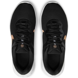 Tênis de corrida Nike Revolution 6 Next Nature W DC3729 005 preto dourado 1