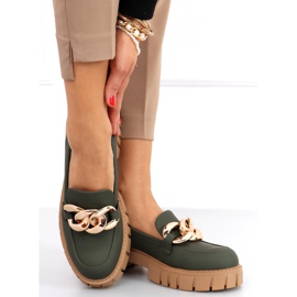 Mocassins com corrente Mois Green verde 1