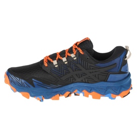 Asics Gel Fuji Trabuco 8 M 1011A668-400 preto azul laranja cinza 1