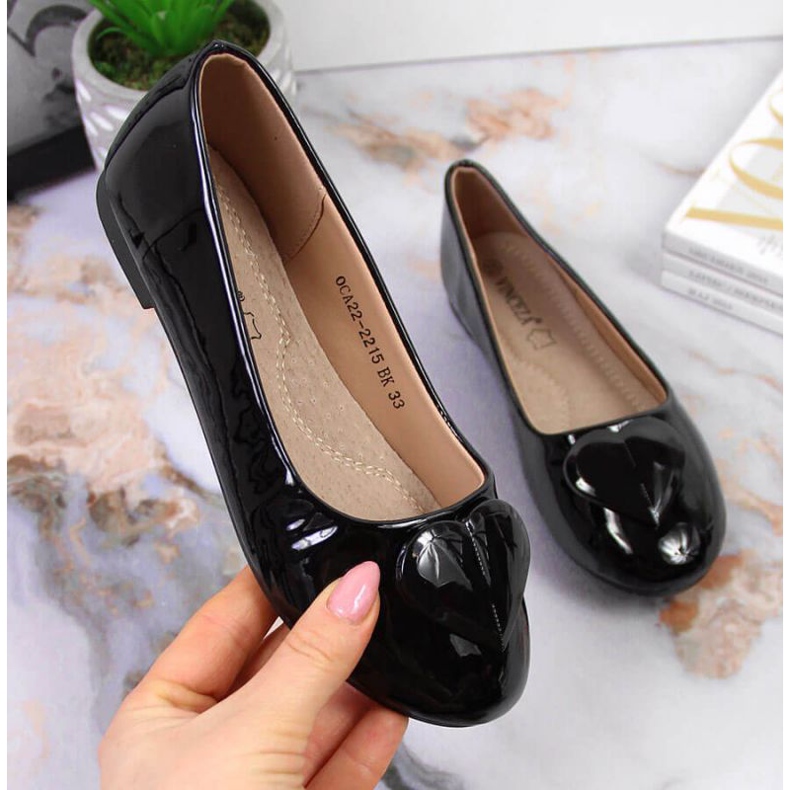 Bailarinas com coração Comunhão Vinceza Jr JAN78A preto 1 Bailarinas com coração Comunhão Vinceza Jr JAN78A preto 1