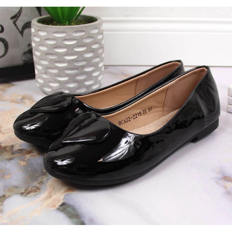 Bailarinas com coração Comunhão Vinceza Jr JAN78A preto 2 Bailarinas com coração Comunhão Vinceza Jr JAN78A preto 2