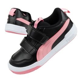Puma Multiflex Jr 380741 05 preto rosa 1 Puma Multiflex Jr 380741 05 preto rosa 1