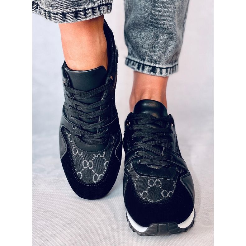 Sapatilhas desportivas Kaffe Black para mulher preto 2