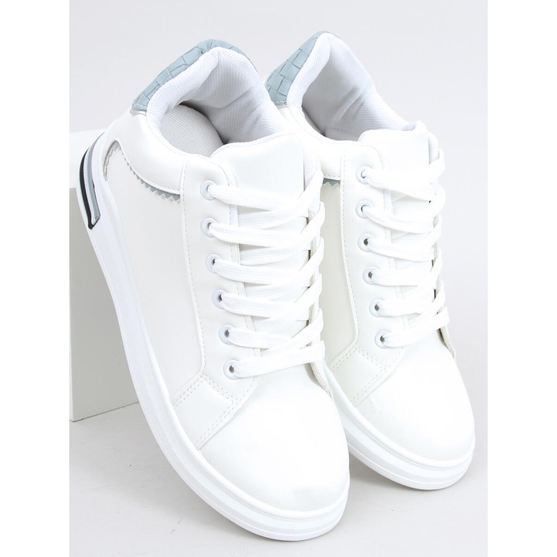 Tênis em uma cunha escondida Izumi BRANCO / AZUL 1